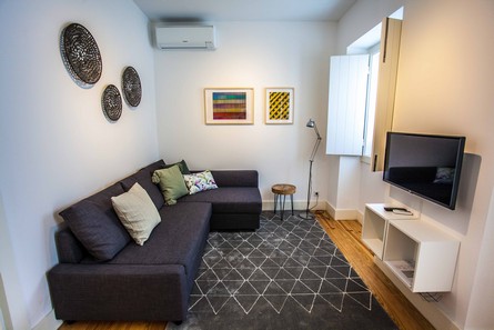 Aluguer Apartamentos Turisticos T1 Portugal Lisboa Amoreiras Flats 1 Living Room Pateodasbuganvilias